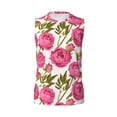 thumbnail image 6 of Lsque Rose Flowers Print Men's Cotton Blend Sleeveless Muscle Shirts (S-3XL)- Moisture Wicking, Odor Protection, UPF 30+,Large, 6 of 8