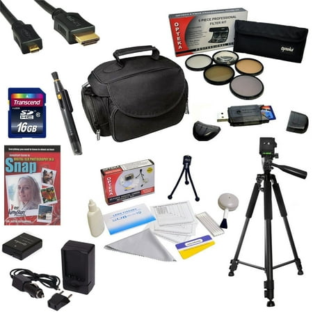 Best Value Kit for Nikon D40, D40X, D60, D3000, D5000 with 16GB SDHC Card, Extra Battery, Charger, 5 PC Filter Kit, HDMI Cable, Case, Tripod, Lens Pen, Cleaning Kit, DSLR