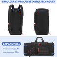 thumbnail image 4 of Bolsa de gimnasio BOSSTIN Bosstin, 45 L, bolsa de viaje deportiva negra, 4 of 6
