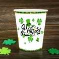 thumbnail image 4 of St. Patrick's Promotion,24 Pcs St.Patrick's Day Paper Cups, Irish Day Green Plaid Shamrock Round Disposable Cups Dinner Dessert Paper Cups for Irish Holiday Party, 4 of 4