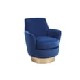 thumbnail image 5 of Round Velvet Swivel Armchair / Ergonomic Design for Comfortable Reading, 5 of 6