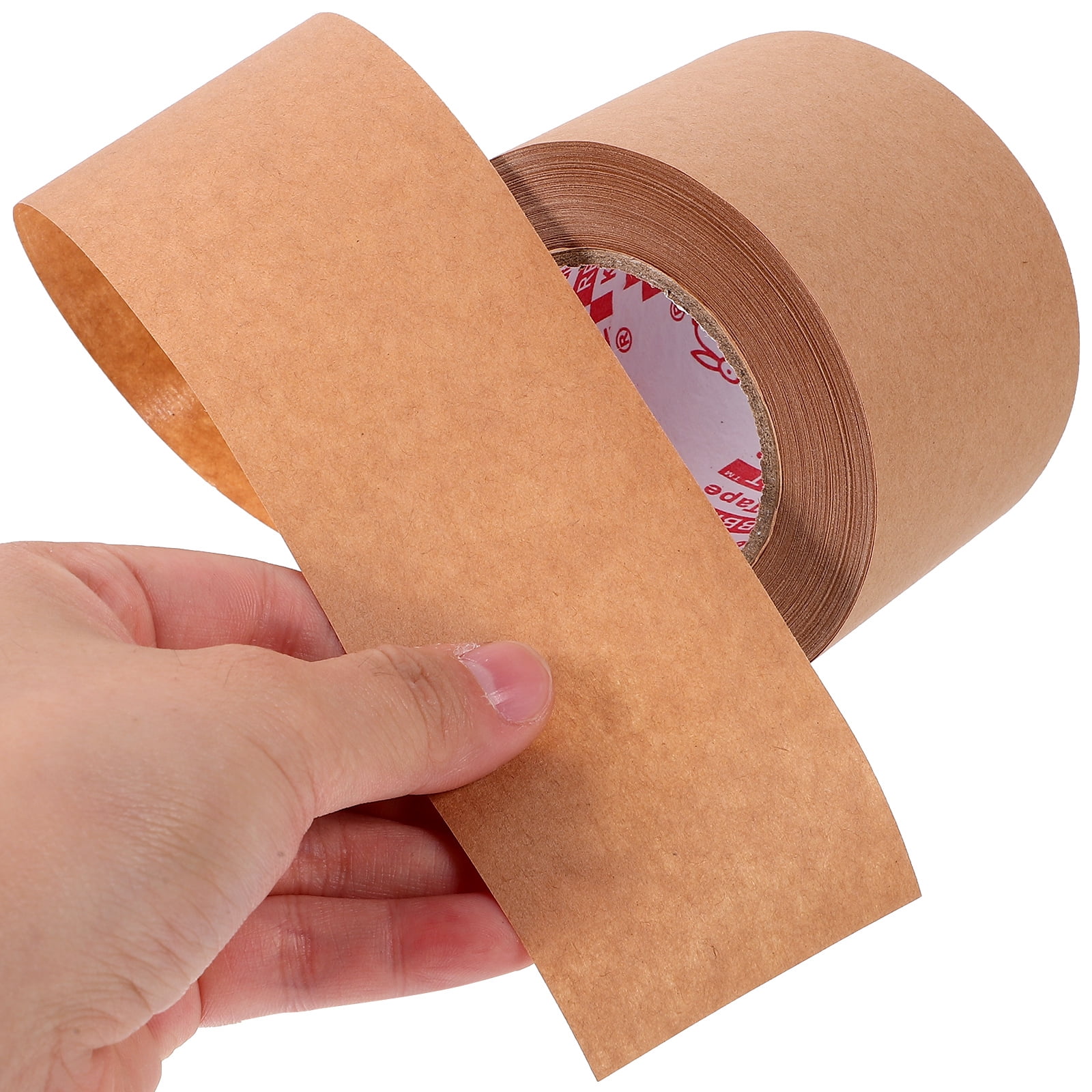 2 Rolls Kraft Paper Tape Heavy Duty Shipping Thick Packing Bulk Glue Household Frame Backing