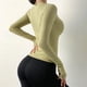 thumbnail image 2 of Cloud Hide-Camiseta de Yoga lisa para mujer, Blusa de manga larga, Top deportivo deportivo para chica, camiseta para correr, ropa deportiva para Fitness para invierno y otoño, 2 of 5