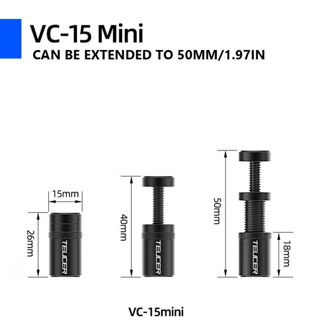 TEUCER VC-15Mini Portatarjetas telescópico Tarjeta gráfica Brace Jack (26-50mm)