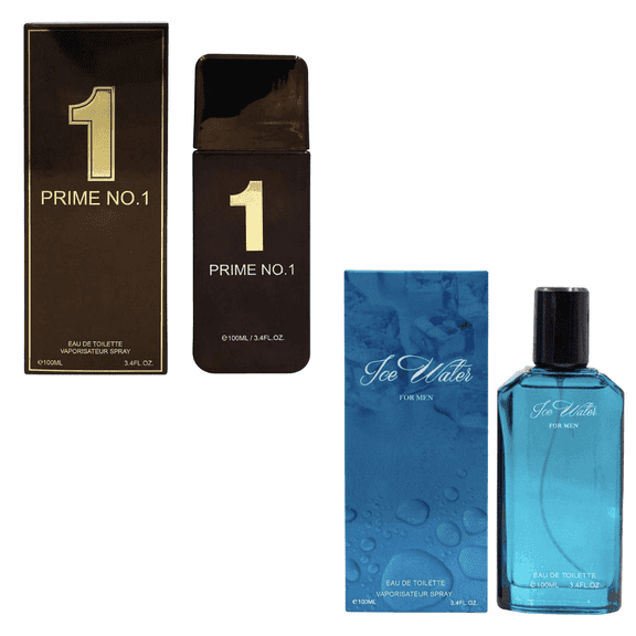 Perfumes for Men 2 Pack Set – Prime No.1   Ice Water Cologne | Perfume for Him Gift Set