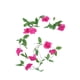 thumbnail image 1 of Cheapark 9 Heads Simulated Rose Rattan Wall Hanging with Artificial Greenery Gift for Home Door Valentines Day Wedding Party Decor, 1 of 6