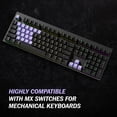 thumbnail image 3 of Keycaps HK Gaming Lavender, 23 teclas OEM DoubleShot, recubiertas de goma, 3 of 6