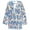 Blue - ivorycombo, variant on Free People Womens Patterned Peasant Dress, Blue, 6