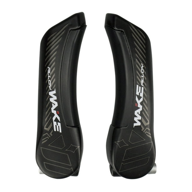 WAKE 1 par de extremos de barra de bicicleta, cuernos de manillar de bicicleta en el volante de bicicleta, barra de manillar, extremos de barra de aleación de aluminio para bicicleta, 22,2mm WAKE Extremo de barra de bicicleta