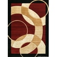 thumbnail image 2 of Rug Legend Modern High Quality Hand Carved Area Rug Carpet 1052 Burgundy, 2 of 5