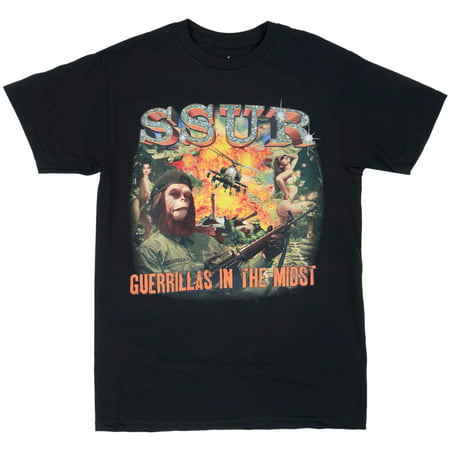 SSUR x Pen & Pixel Men's T-Shirt Guerrillas in the Midst Black S-2XL