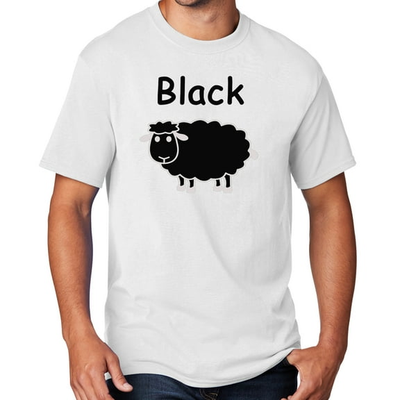 Men's Black Sheep of the Family T-shirt, 4XL White - TALL