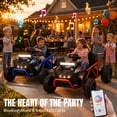 thumbnail image 6 of 36V Ride On Car for Big Kids, Battery Powered Ride on Toy with Bluetooth, Music, Rear Wheel Spring Suspension, Max 9.3 MPH, Kids Electric Vehicle for Boys Girls, 6 of 8