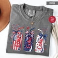 thumbnail image 2 of Patriotic Diet Coke Shirt, 4th of July T-shirt, Sarcastic Soda Lover Tee, Diet Coke Fans Tee, Red White Blue Coke Tee, 2 of 6