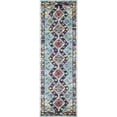 thumbnail image 3 of Bashian D113-LBL-4X6-MH109 Dakota Collection Geometric Transitional Polypropylene Power Loom Area Rug, Light Blue - 3 ft. 6 in. x 5 ft. 6 in., 3 of 8