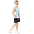 thumbnail image 4 of Blue Seahorses with Pink Wings Vest Undershirt Tank Top Sleeveless Quick Dry 9-10Y, 4 of 7