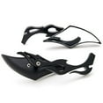 thumbnail image 1 of Krator Diamond Twist Custom Black Motorcycle Mirrors Compatible with Harley Davidson Softail Cross Bones Deuce Rocker, 1 of 3