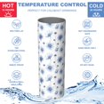 thumbnail image 5 of Pioneer Flower Floral Print Pattern 20oz Skinny Tumbler with Straw & Lid, Double Wall Vacuum Insulated Cup, Leak-Proof, Cup Holder Friendly, Hot 6H Cold 12H, 5 of 6