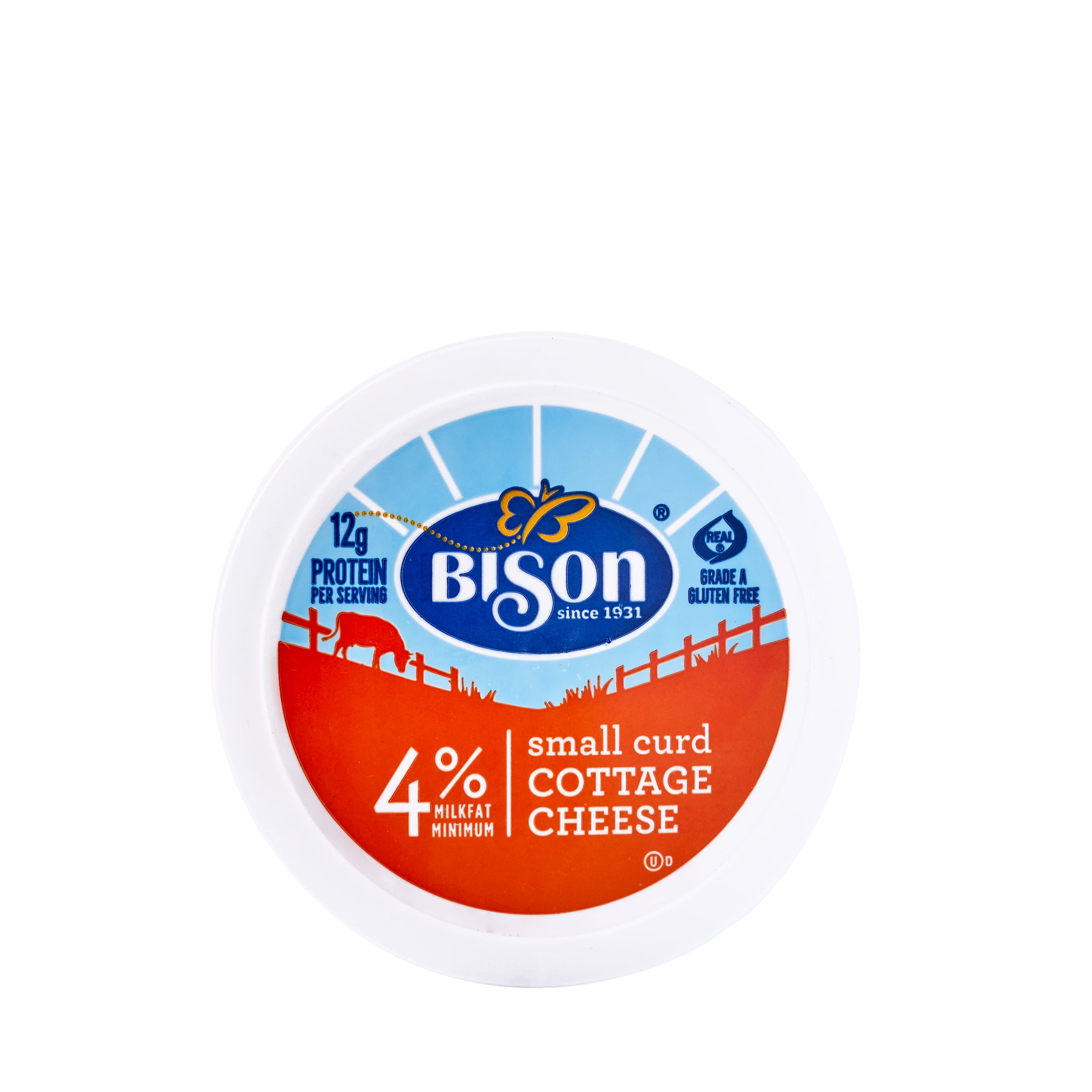 Bison Original Small Curd 4% Milkfat Cottage Cheese, 24 oz