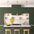 thumbnail image 3 of Evelyn&Zoe Industrial 8" Wide Brass Pendant, 3 of 7