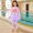 Pink4, variant on Girls 2 Piece Swimsuits Long Sleeve Cute Cartoon Print Floral Bathing Suit Drawstring UPF 50 Summer Beach Swimwear
