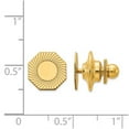 thumbnail image 2 of 14k Yellow Gold Polished Tie Tac 10.5x10.5mm Wide Tie Clip for Men - 1.0 Grams, 2 of 2