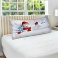 thumbnail image 5 of GZHJMY Christmas Snowman Snow Zippered Velvet Pillowcases,Super Soft and Cozy Luxury Plush Pillow Case Bed Pillow Pillowcases, 20x40 Inches Home Decor, 5 of 7