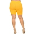 thumbnail image 4 of Women's Plus Size Casual Basic Solid Biker Shorts Pants, 4 of 4