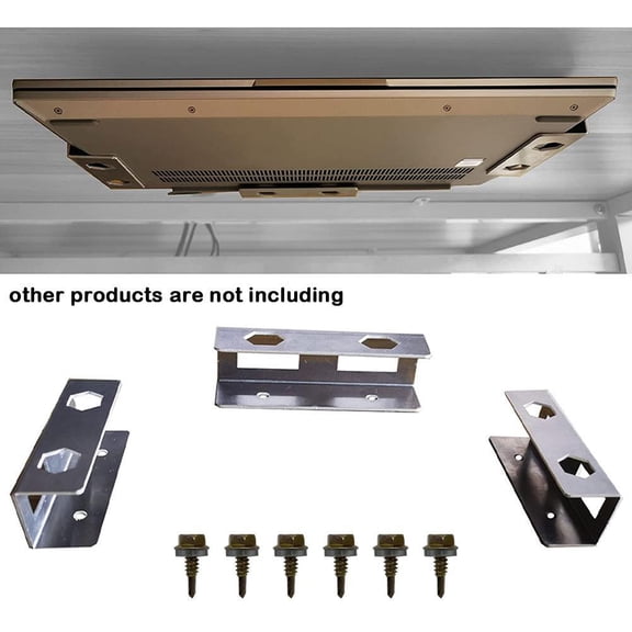 Under Desk Laptop Holder, 3-Pack Black Aluminum Shelves, Free Up Desk Space, Organize Your Home Office or Study Area