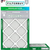 Filterbuy 14x28x1 MERV 8 Dust Defense, Pleated HVAC AC Furnace Air Filters (2-Pack)