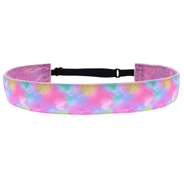 Xihbxyly Diadema Deportiva Elástica con Efecto Tie-Dye y Antideslizante