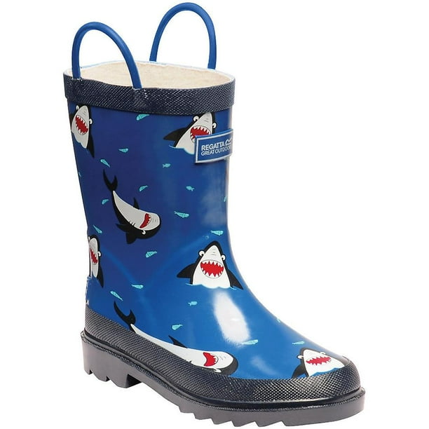 Regatta Great Outdoors Boys Girls Minnow Patterned Wellington