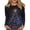 3/4 Sleeve Christmas Shirt-A51 Navy, variant on Plus Size Christmas Shirts for Women Long Sleeve Xmas T-Shirt Snowflake Printed Crewneck Tops Pullover Loose Fit Funny Blouse Festival Party Outfits Sweatshirt