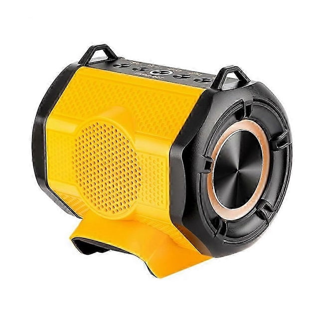 Cordless Bluetooth Wireless Portable Speaker for 18V Battery with TWS Pairing Function, Dual USB Port, RGB Light