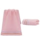thumbnail image 5 of Toallas de baño de algodón, toallas faciales y toallitas, juego de 1 toalla suave y absorbente, 35 x 76 cm, color rosa, 5 of 6