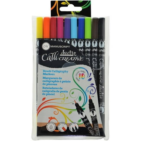 Manuscript Pen MM7005 CalliCreative Duotip Permanent Marker - 10 per