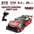 thumbnail image 3 of Carro de control remoto RC Drift Car 1/16 RC Car 2.4GHz 4WD 40km/h RC Race Car Alta velocidad Niños Regalo RTR Meterk  Carro de control remoto, 3 of 7