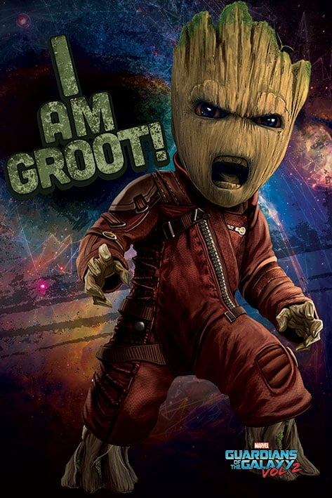 pic I Am Groot Pics guardians of the galaxy vol 2 movie poster print i am groot size 24 x 36 poster poster strip set walmart com