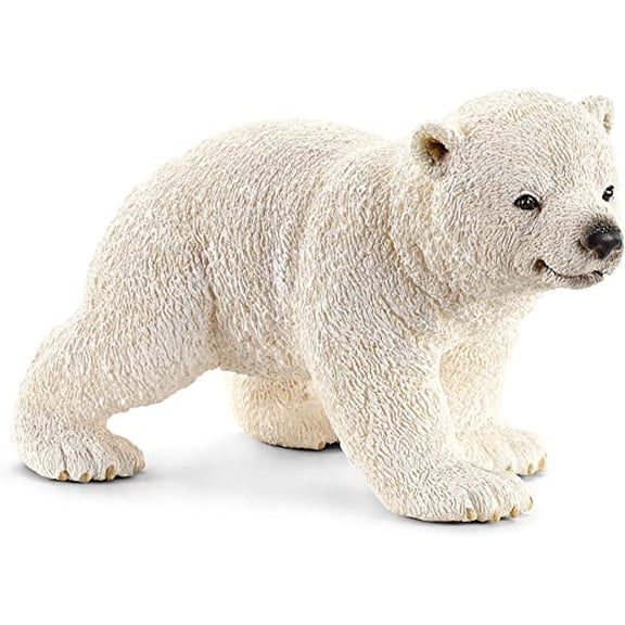 Schleich Wild Life, Realistic Arctic Animal Toys for Kids, Baby Polar Bear Cub Toy Figurine, Ages 3 