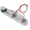 thumbnail image 3 of Metal Guitar Control Plate Prewired Loaded Mounting Plate for TL Chrome Plated with Volume Knob Tone Knob Threeway Switch, 3 of 7