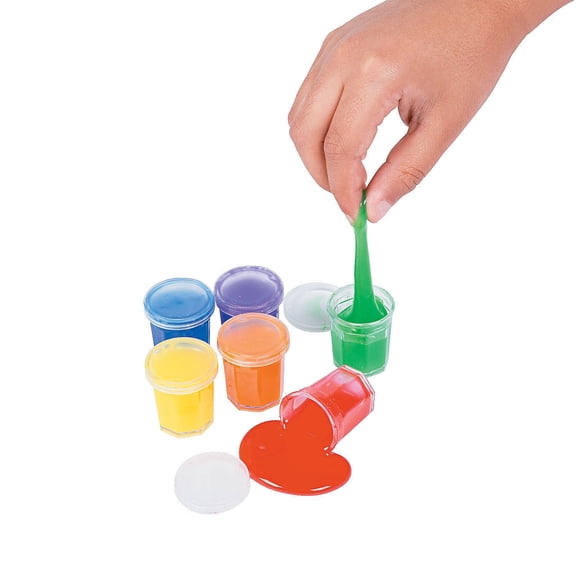 Rainbow Mini Slime Assortment - Party Favors - 48 Pieces