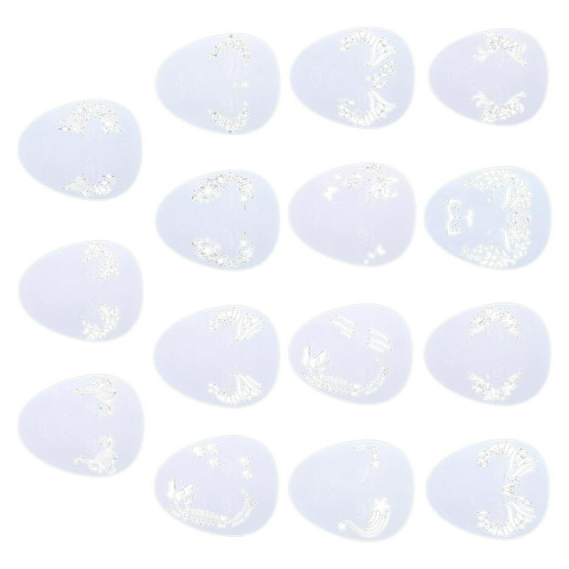 Face Paint Stencils Set Makeup Art Painting DIY Party Makeup Supplies Smooth Face Shape