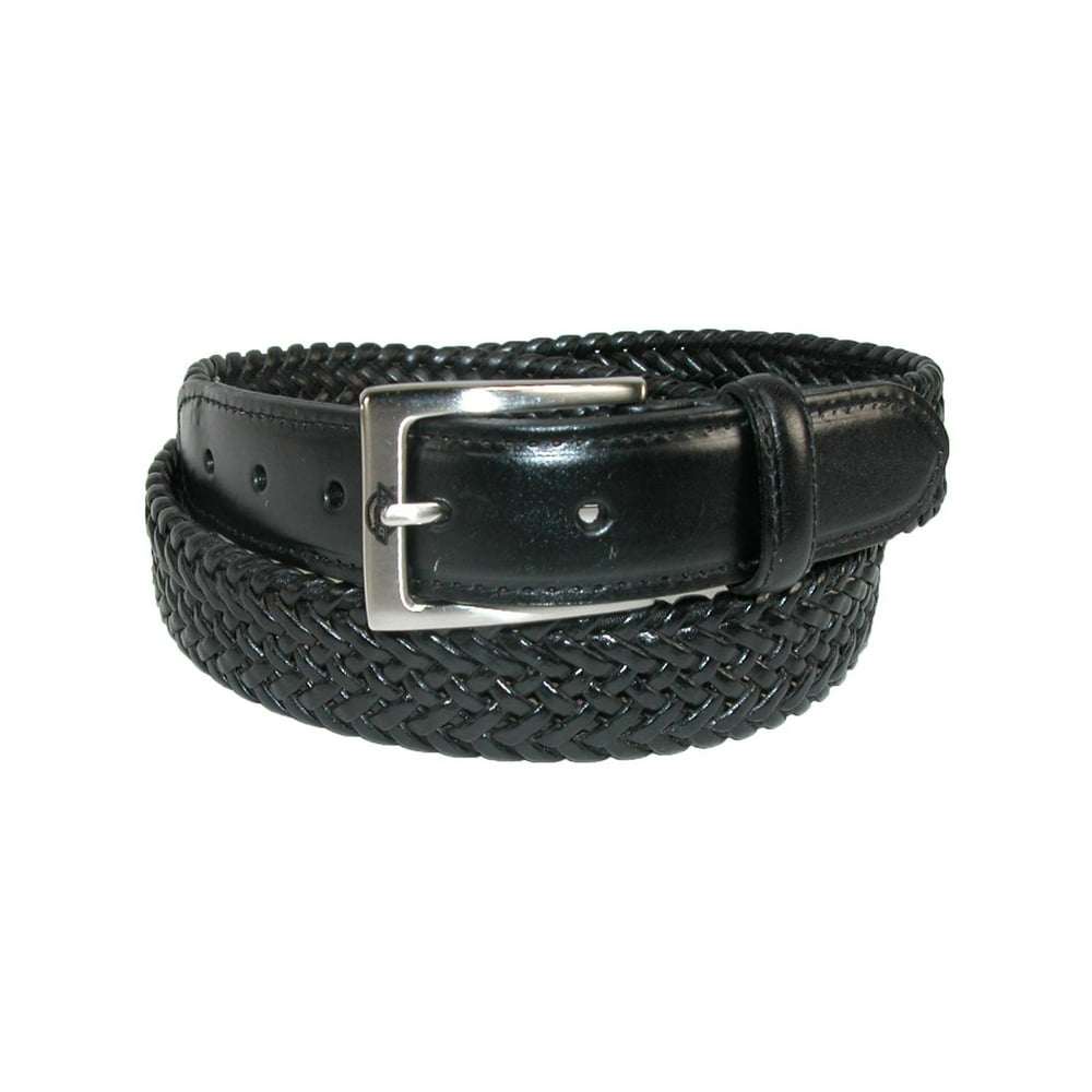Dickies Men's Leather Braided Stretch Belt