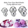 thumbnail image 3 of Mosey Cake Mold,2Pcs Cake Mold Ball Shape Reusable Aluminum Alloy DIY Baking Tool Accessories for Kitchen, 3 of 6
