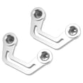 thumbnail image 1 of Windshield Light Bracket, Hood Light Mount Scratch Proof Anodized Aluminium Alloy Stable Support With Sliding Rail For Car Silver, 1 of 8