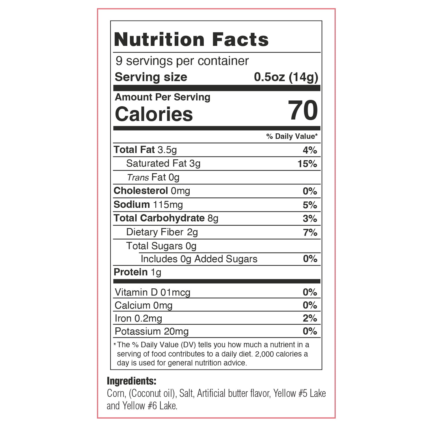 Jukiao Popcorn Butter Flavor Jumbo Size, 4.5 oz Bag