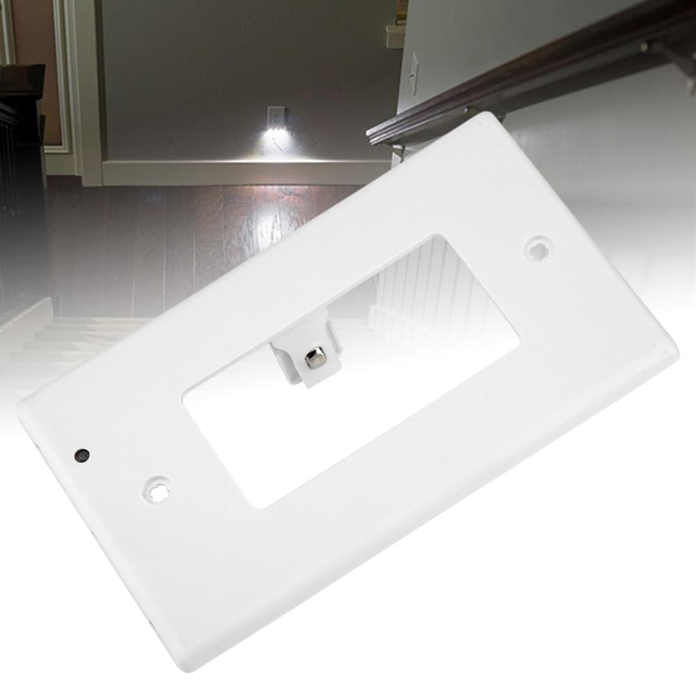 Rdeghly Wall Outlet Cover Socket Plate with LED Night Light for Home