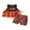 Orange, variant on RUINIXCW Toddler Baby Girl Halloween Outfit Embroidered Scallop Trim Sleeveless Babydoll Tops and Plaid Bloomers 2 Piece Set