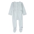 thumbnail image 6 of MiniMoi Baby "Bear On A Shelf" Modal-Blend Back-Snap Footie, 6 Months, Baby Blue, 6 of 9