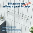 thumbnail image 4 of KOKOSIRI Towel Holder Chrome Bath Towel Bar Rack 24-Inch Kitchen Holder Polished Stainless Steel for Bathroom Hardware Wall Mounted, 1 Pack B4008CH-L24, 4 of 6